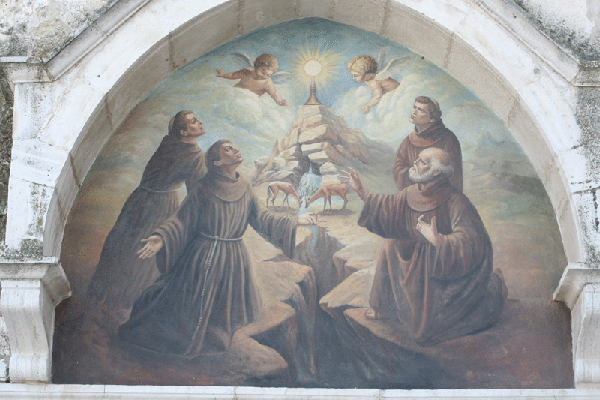 Affresco esterno chiesa santa Maria Vetere