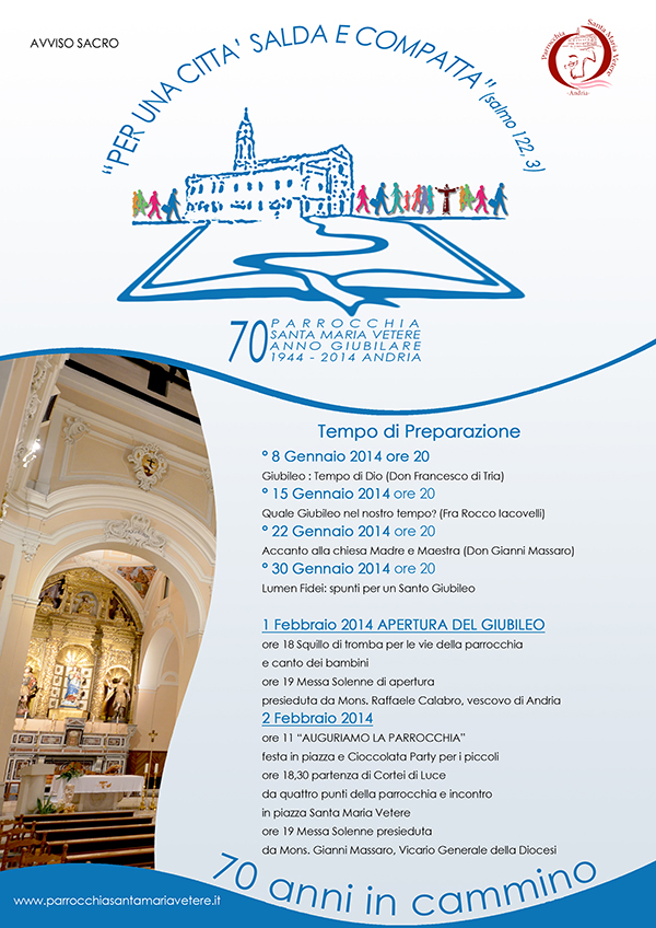Locandina 70 anniversario tempo preparatorio