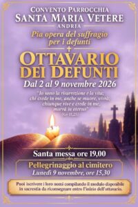 Ottavario defunti 2026